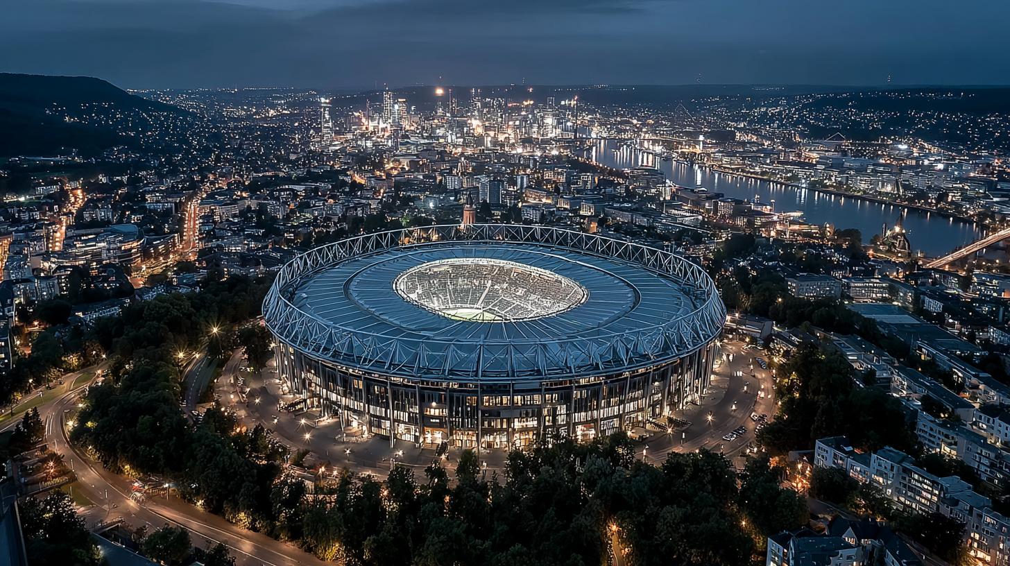 Stadion bei Nacht in Dortmund – Symbolbild für Personalvermittlung in Dortmund