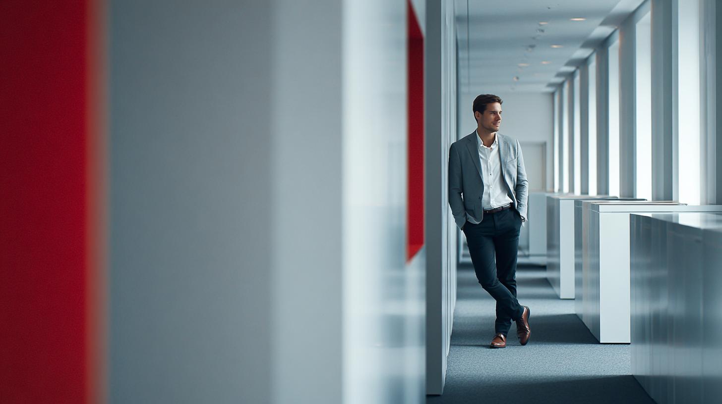 Führungskräfte Akzeptanz in moderner Büroszene